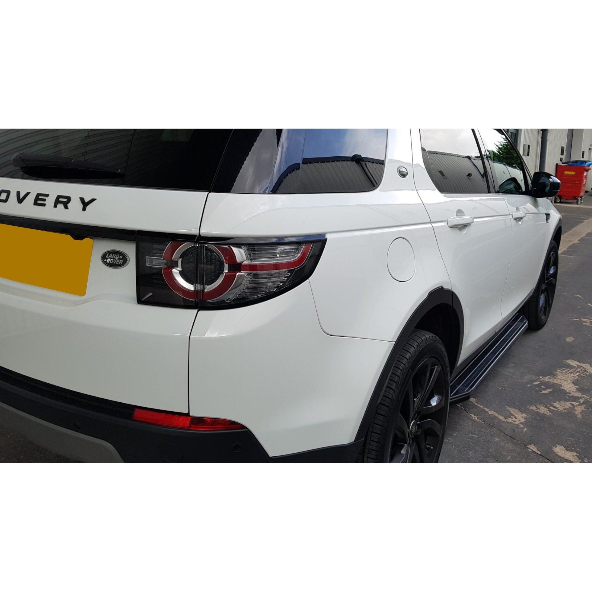GBT-AUTOSTYLING Side Steps / Running Boards For Land Rover Discovery 5 L462 2016-2021 – Black/Silver, 196cm, ABS/Stainless