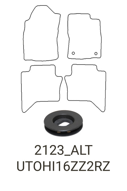 Fits Toyota Hilux 2016+ Tailored Front & Rear Rubber Mats