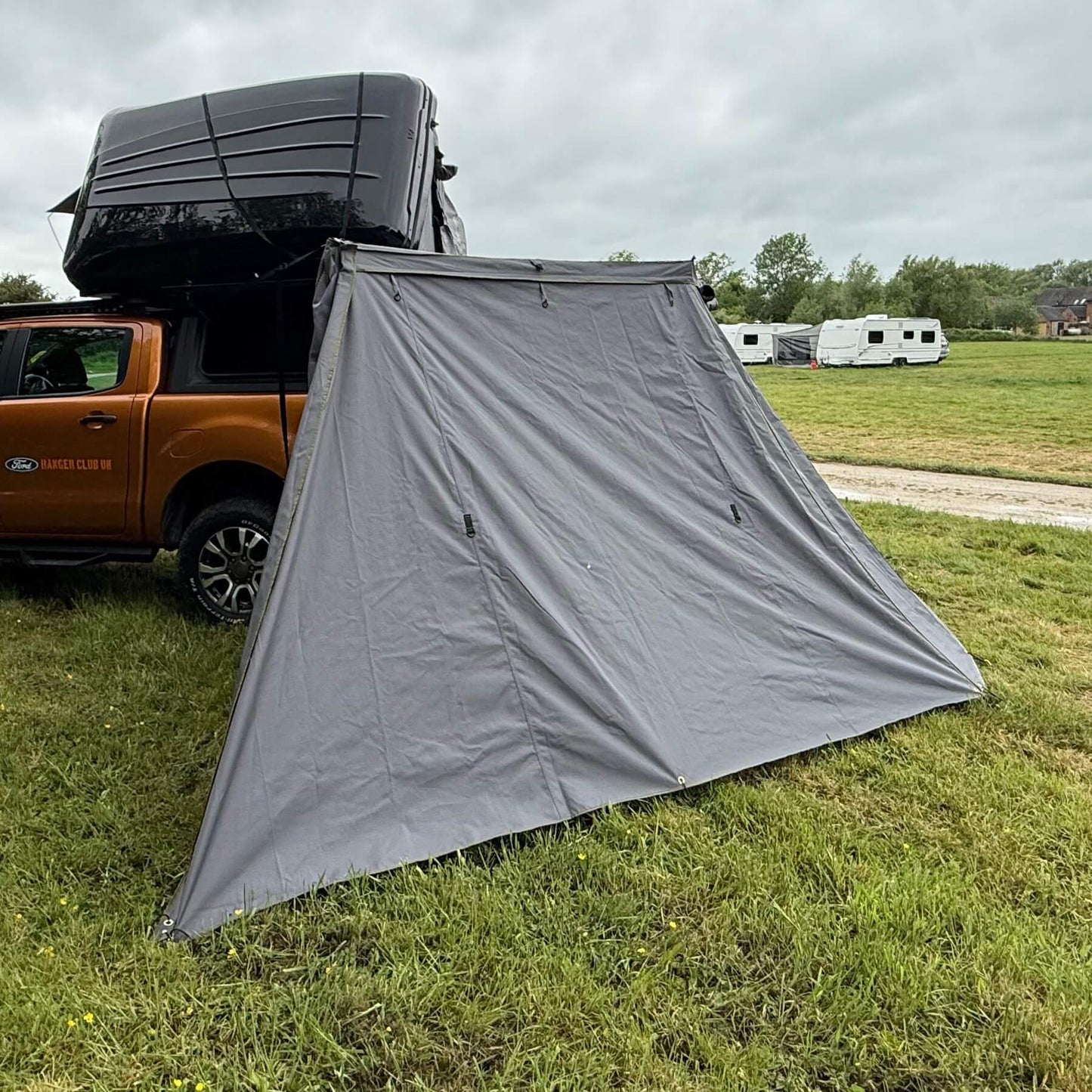 Direct4x4 Side Awning Addons & Accessories Side Wall Addon for the Direct4x4 Mini 180-Degree Vehicle Camping Awning