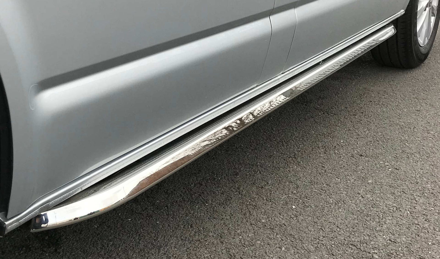 Direct4x4 Side Steps and Bars Stainless Steel Angular OE Style Side Bars for Volkswagen Transporter T5 SWB