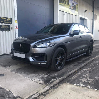 Direct4x4 Side Steps and Bars Black Raptor Side Steps Running Boards for Jaguar F-PACE 2016+