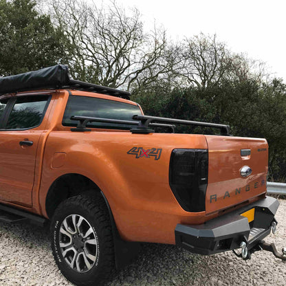 Low Profile Pickup Adjustable Cargo Rack Bars (Fits with Roll & Lock Covers)