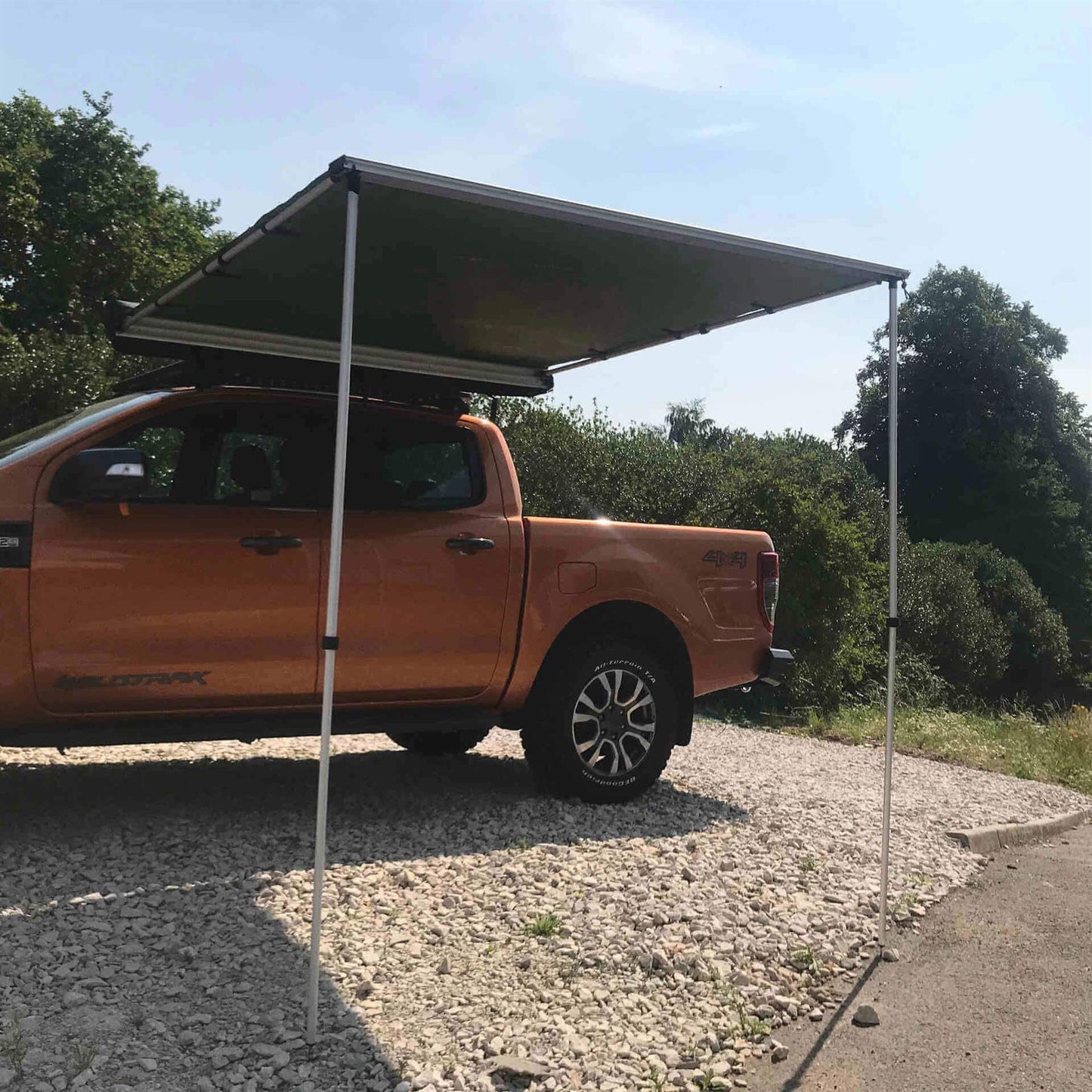Direct4x4 Side Awnings [CLEARANCE] Expedition Pull-out 2mx2m Forest Green Vehicle Side Awning