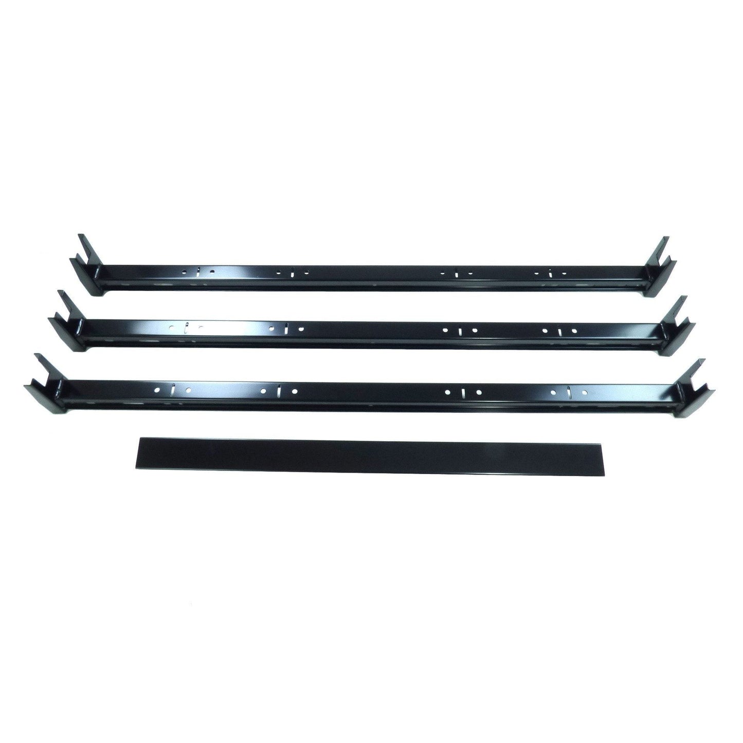 Black 3 Bar Van Roof Ladder Rack Cross Bars for Fiat Doblo 2015-2019