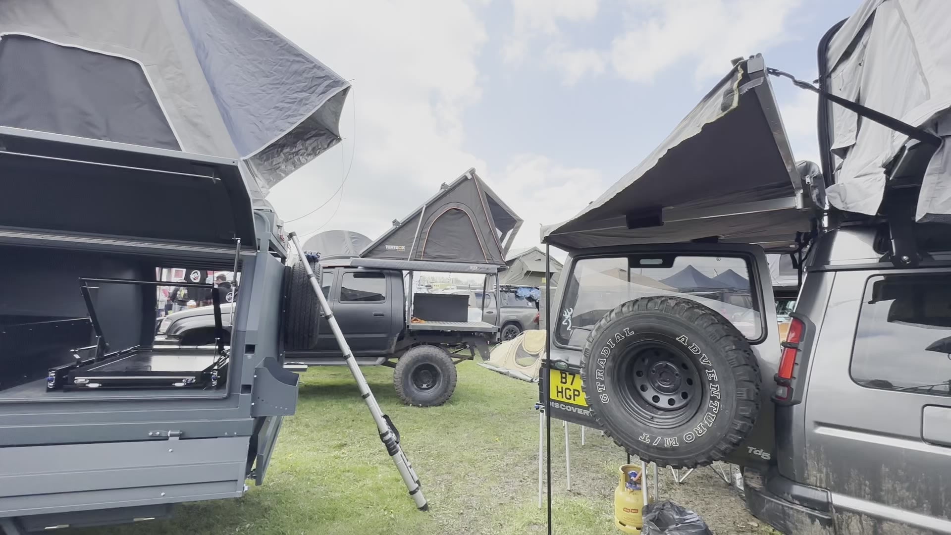 Load video: Direct4x4 attending the Adventure Overland show in April 2023 in Stratford-Upon-Avon.