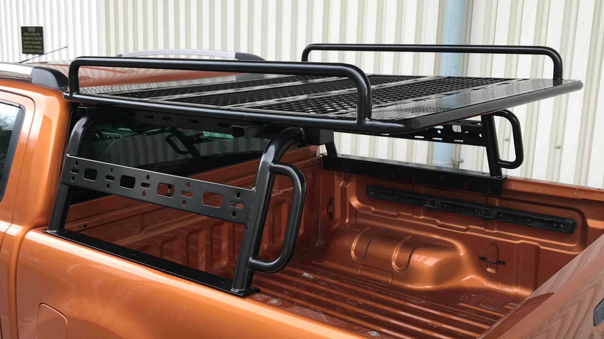 Direct4x4 expedition load bed cargo racks for pickup trucks.