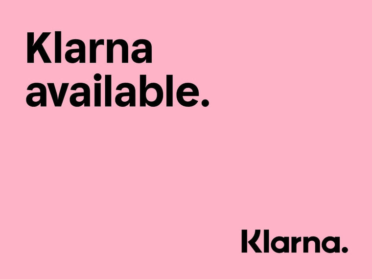 Klarna pay over time logo in pink.