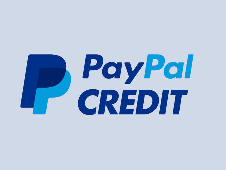 Paypal Credit logo in blue.
