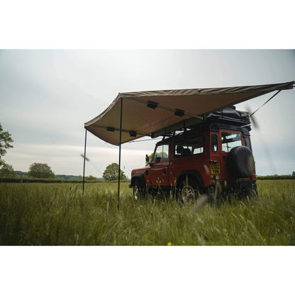 180 Degree Sand Yellow Overland Expedition Foldout Vehicle Camping Side Awning -  - sold by Direct4x4