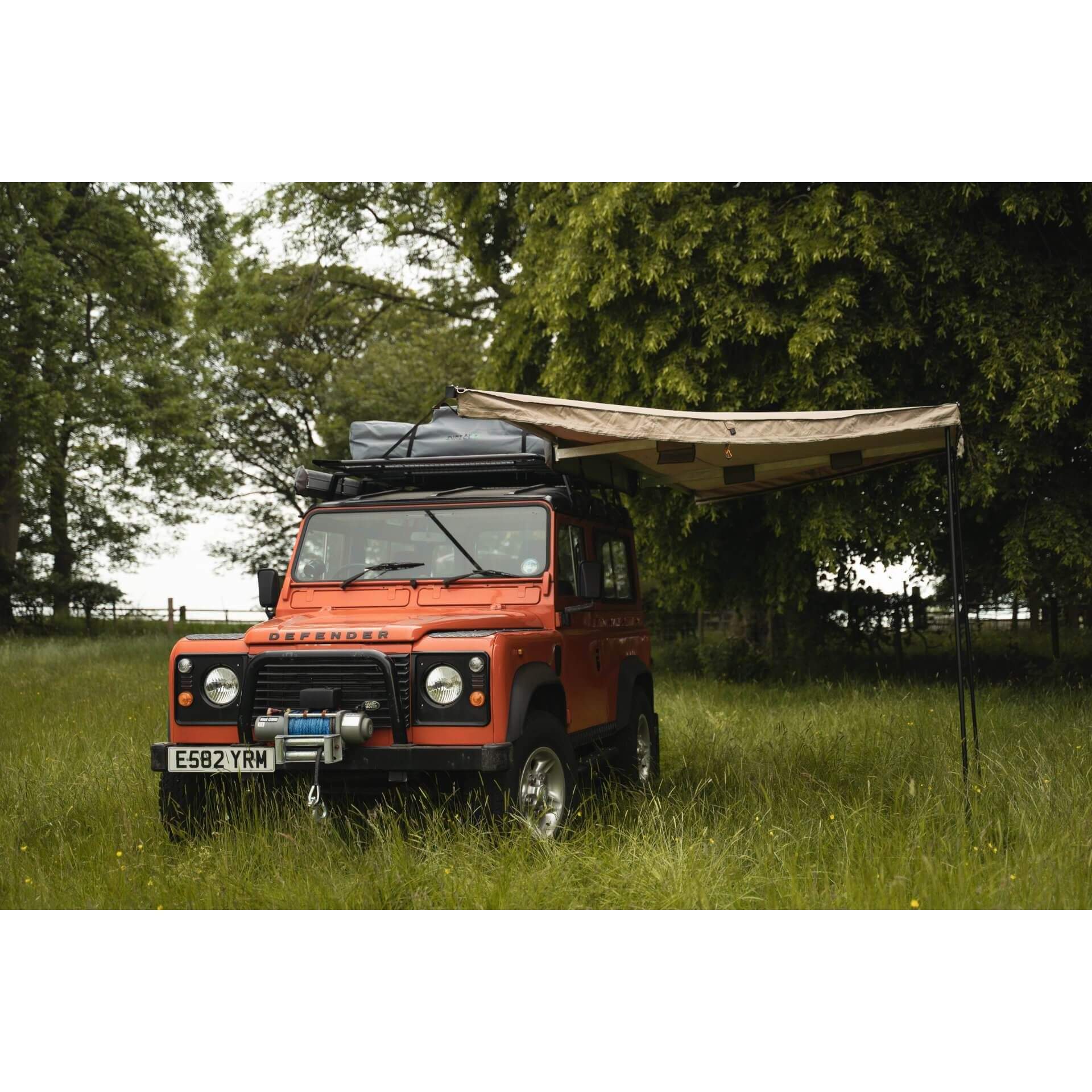 180 Sand Yellow Expedition Foldout Vehicle Camping Side Awning + Side Walls -  - sold by Direct4x4