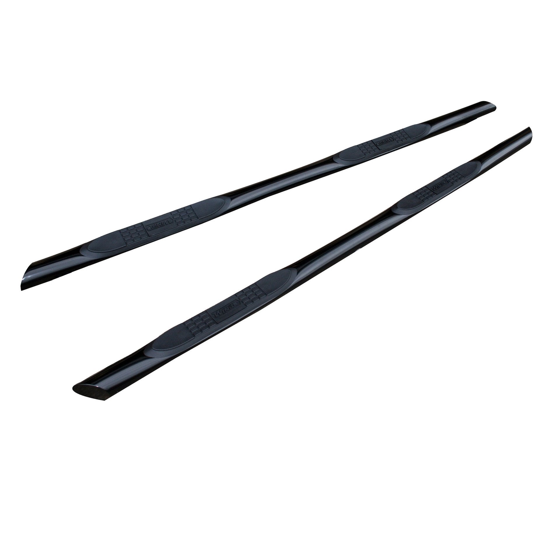 Black Powder Coated Steel Side Bars with Pads for Volkswagen Transporter T6 SWB -  - sold by Direct4x4