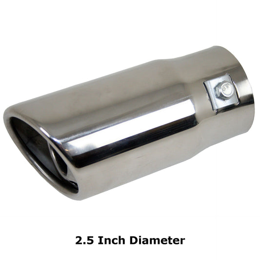 2.5 Inch Diameter Stainless Steel Short Exhaust Tip -  - sold by Direct4x4