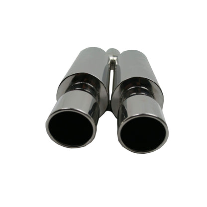 3 Inch Diameter Long Stainless Steel Twin Exit Exhaust Tip Silencer -  - sold by Direct4x4