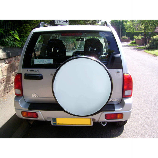 White & Stainless Steel Wheel Cover for Tyre Size 195R15 -  - sold by Direct4x4