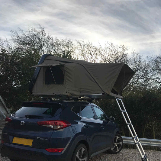 Granite Grey RoofTrekk 3 Person Hard Shell Roof Top Tent -  - sold by Direct4x4