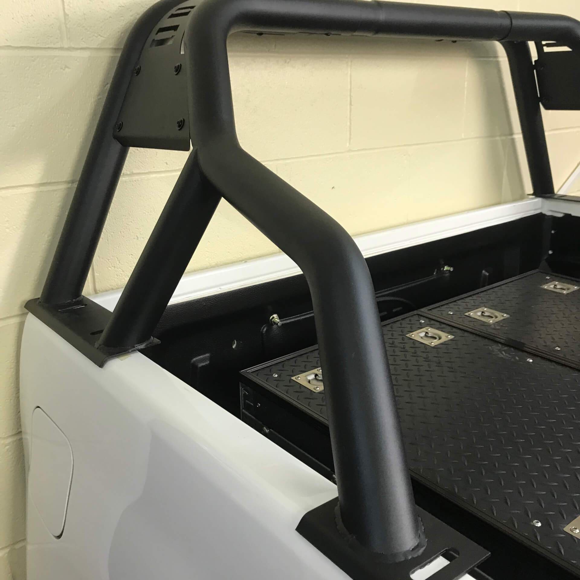 Black Short Arm Roll Sports Bar for the Toyota Hilux 2016+ -  - sold by Direct4x4