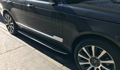 Black & Silver OE Style Side Steps Running Boards Range Rover Vogue 13-22 (L405) -  - sold by Direct4x4
