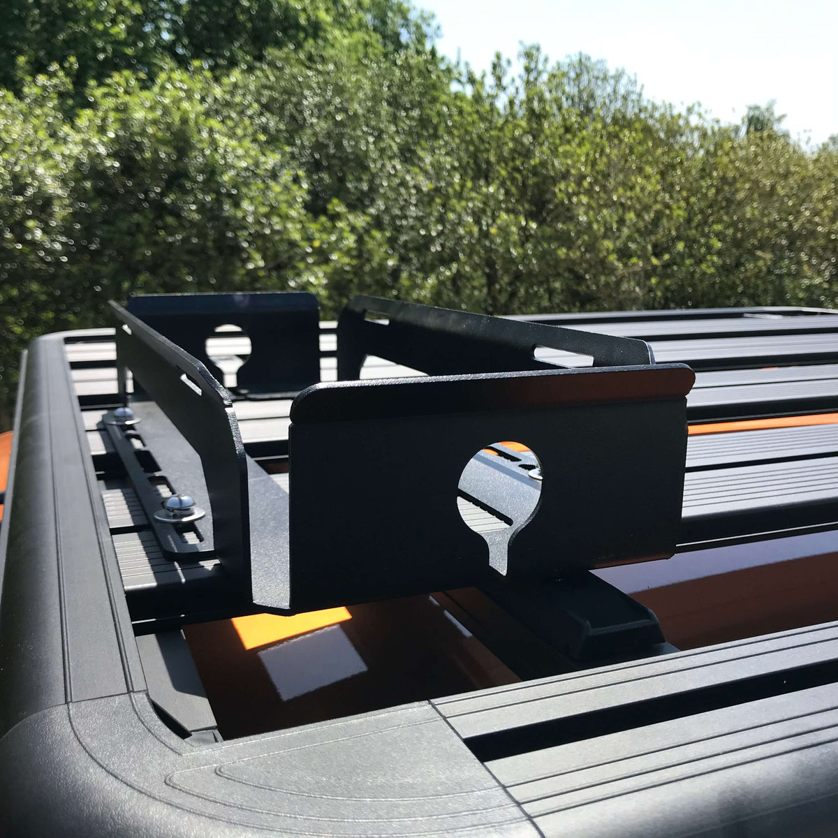 Fuel Panel Racks Fuel Tank Holder Bracket for Direct4x4 AluMod Low Profile Roof Racks