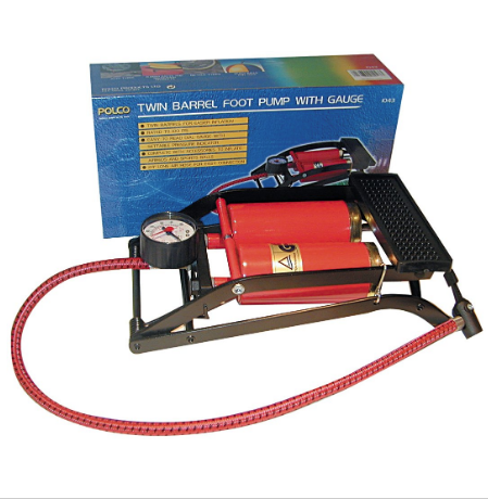 Twin Barrel Foot Pump and Gauge -  - sold by Direct4x4