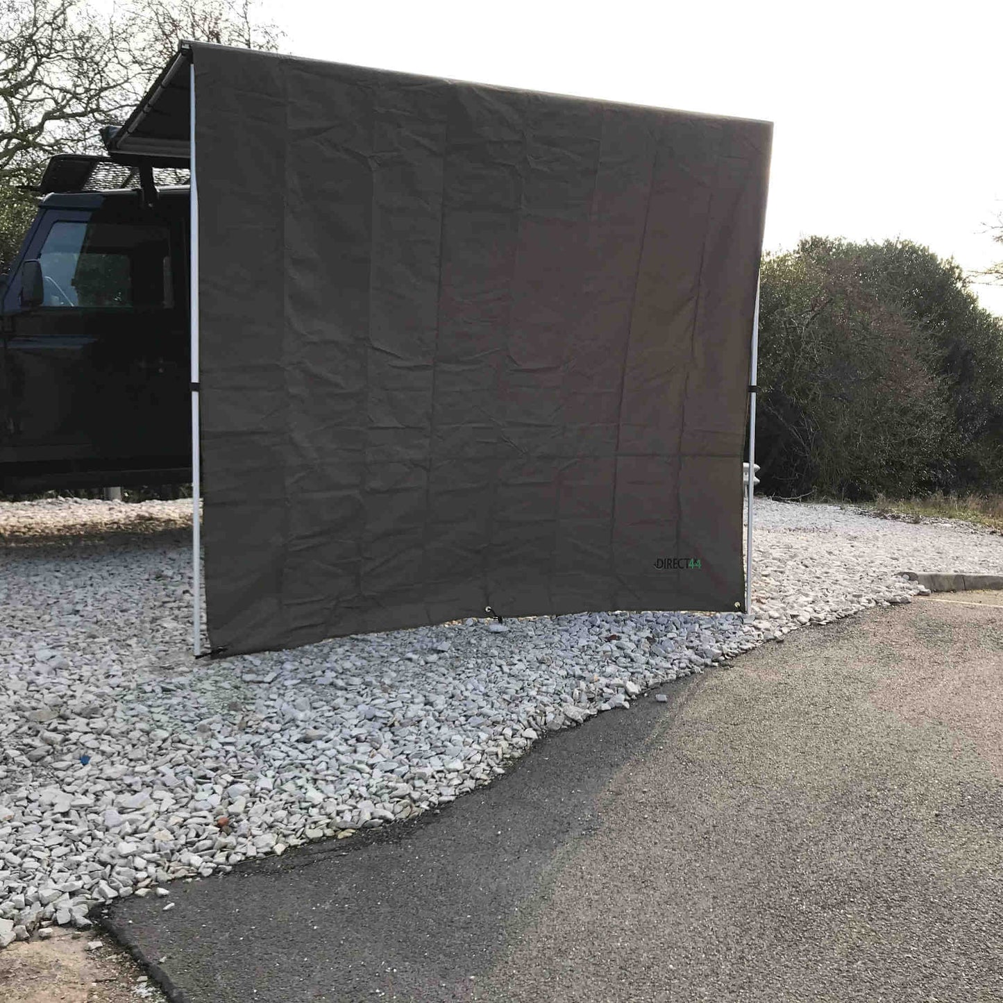 Front Windbreak Wall for Direct4x4 Expedition Awnings - 2mx2.2m Forest Green -  - sold by Direct4x4