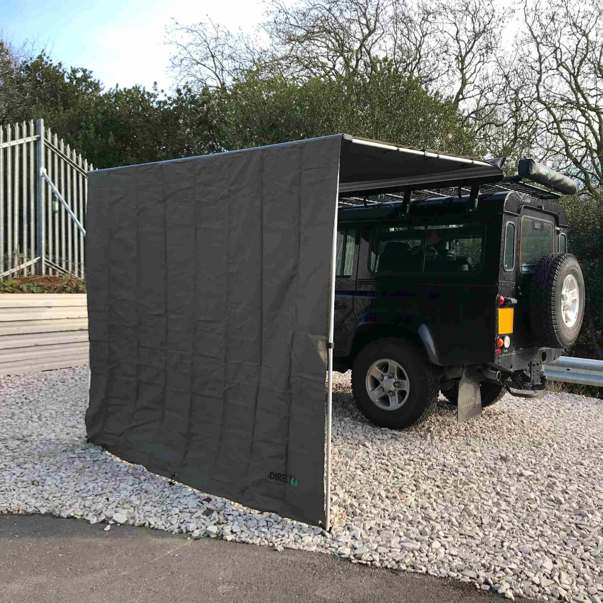 Front Windbreak Wall for Direct4x4 Expedition Awnings - 2mx2.2m Forest Green -  - sold by Direct4x4