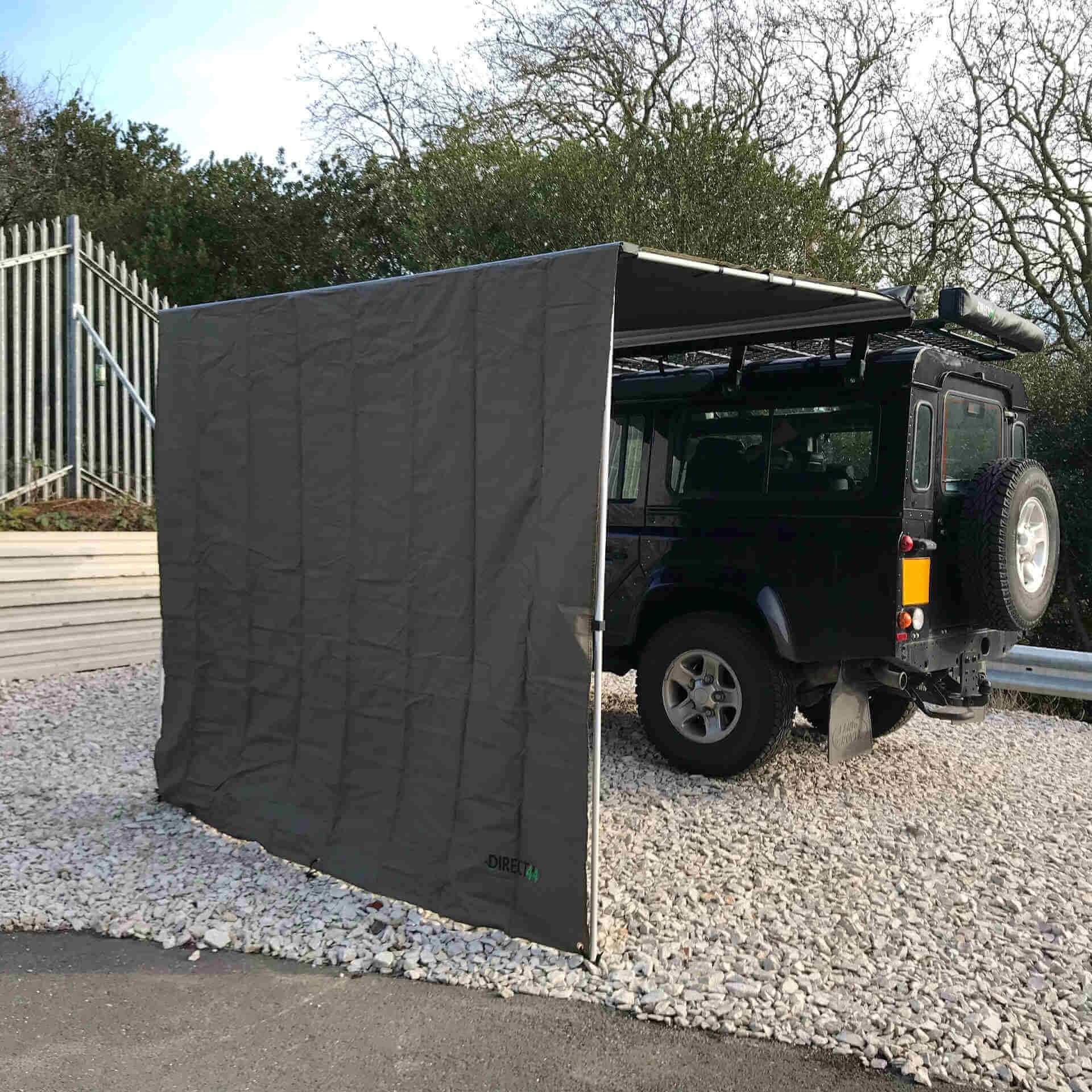 Expedition Pull-out 2.5mx2m Forest Green Vehicle Side Awning with Front + 1 Side -  - sold by Direct4x4