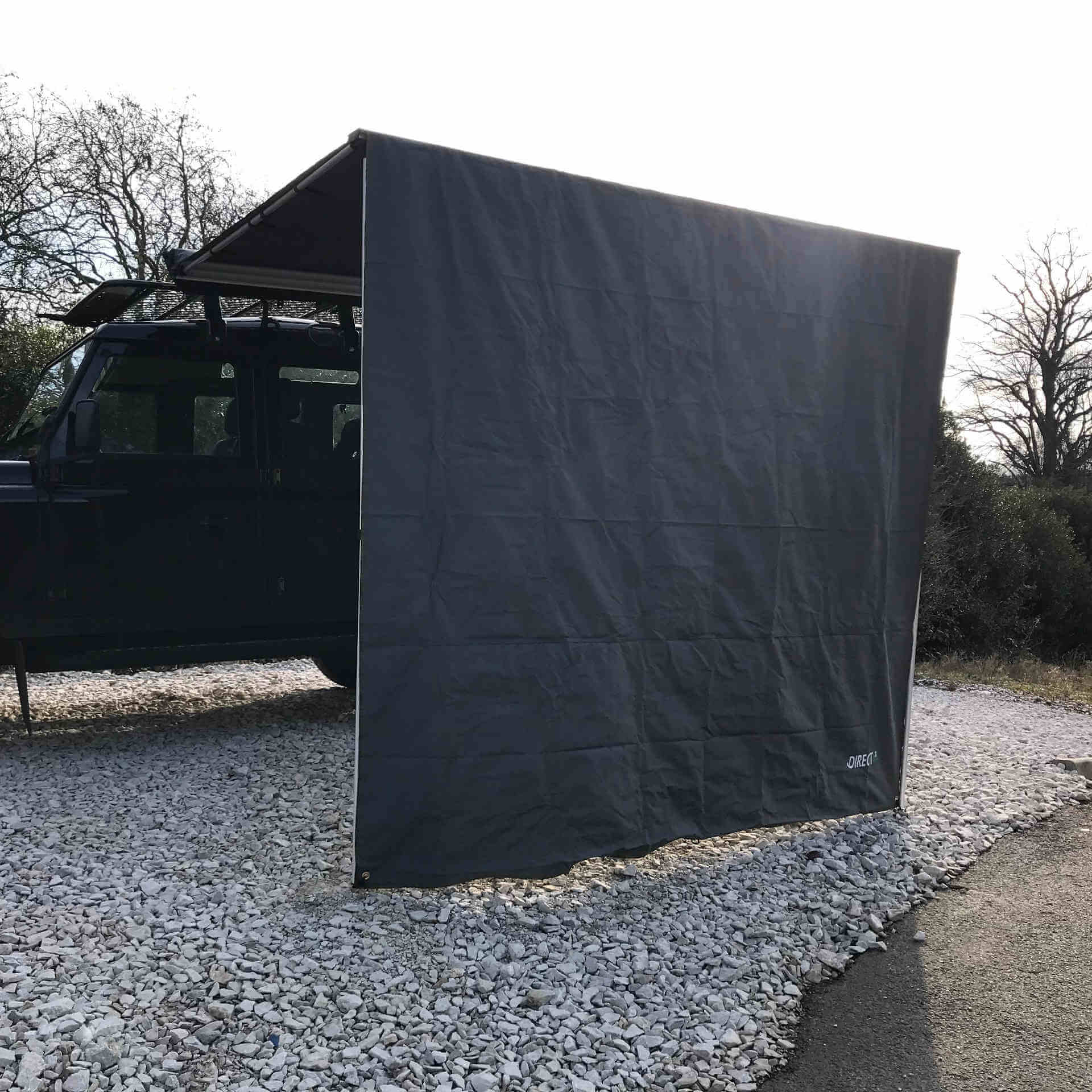 Expedition Pull-out Awning Granite Grey Front Windbreak Wall Extension -  - sold by Direct4x4