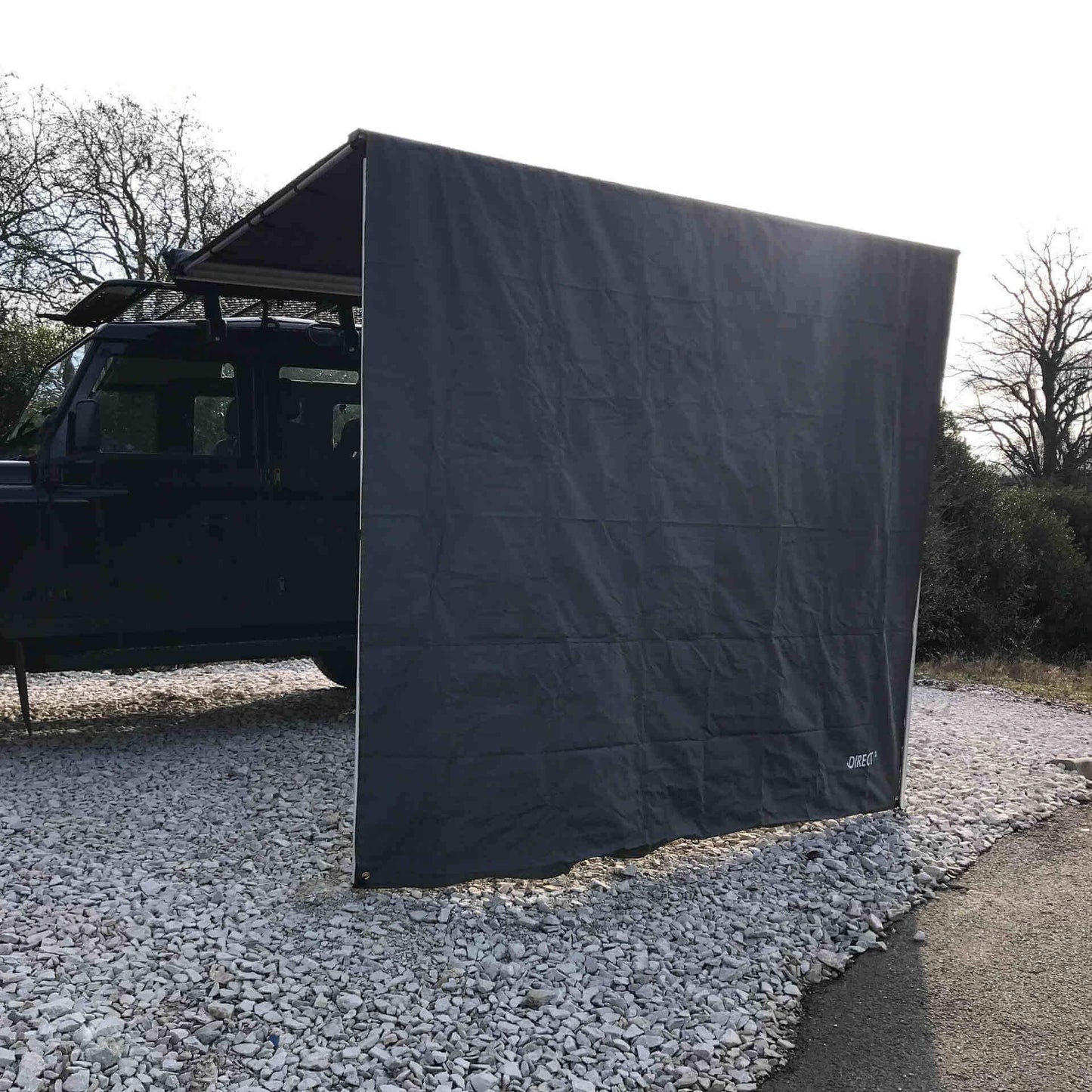 Expedition Pull-out 2.5mx2m Granite Grey Vehicle Side Awning with Front -  - sold by Direct4x4