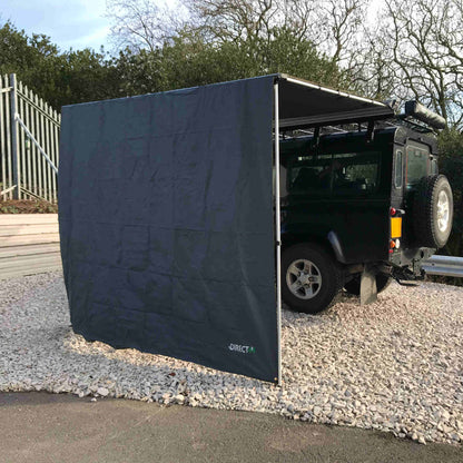 Front Windbreak Wall for Direct4x4 Expedition Awnings -  2.5mx2.2m Granite Grey -  - sold by Direct4x4