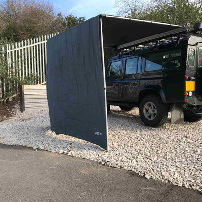 Expedition Pull-out 2mx2m Granite Grey Vehicle Side Awning with Front + 2 Sides -  - sold by Direct4x4