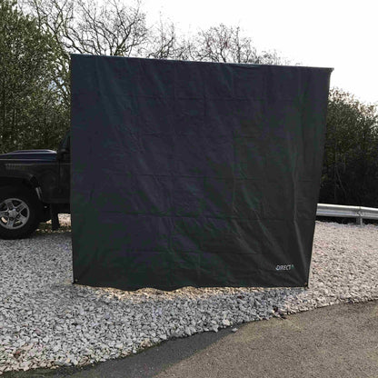 Front Windbreak Wall for Direct4x4 Expedition Awnings -  1.4mx2.2m Granite Grey