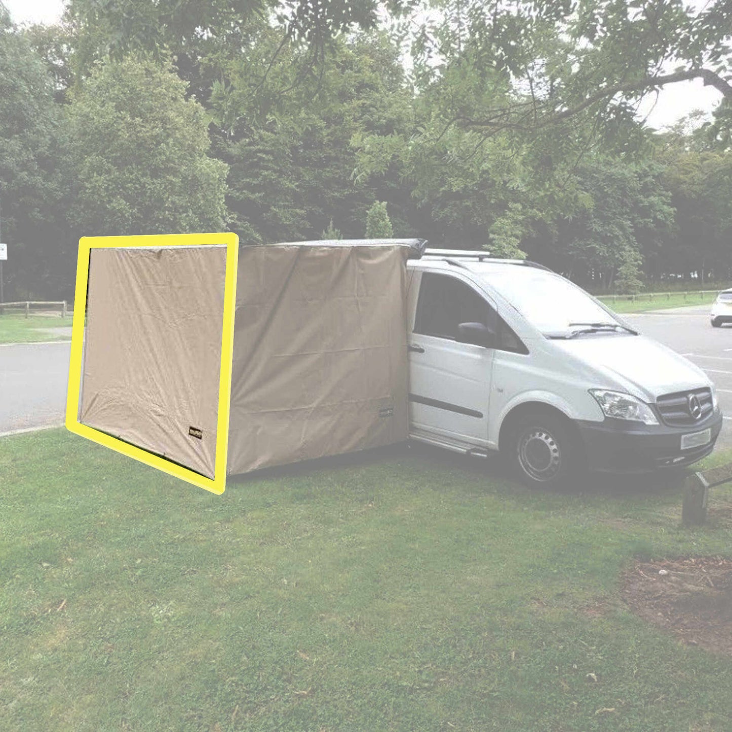 Expedition Pull-out Awning Sand Yellow Front Windbreak Wall Extension -  - sold by Direct4x4