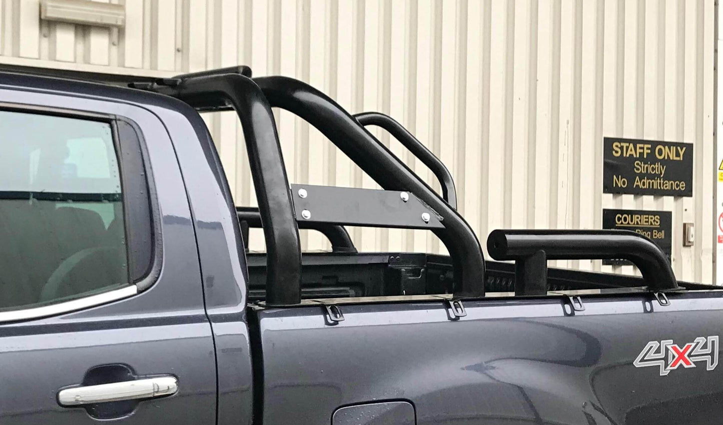 Black Long Arm Roll Sports Bar with Grab Handle for the Ford Ranger 2012+ -  - sold by Direct4x4