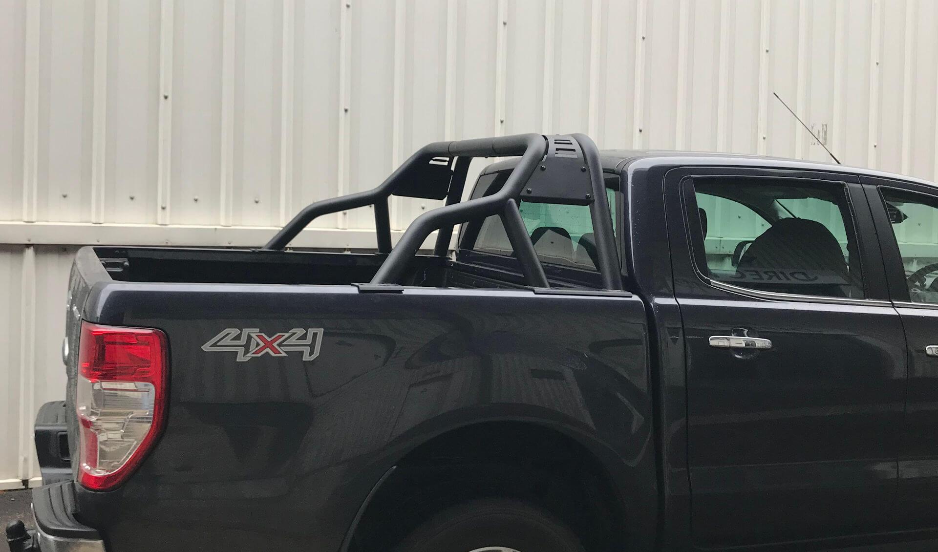 Direct4x4 Pickup Truck Roll Sports Bars [CLEARANCE] Black Short Arm Roll Sports Bar for the Ford Ranger