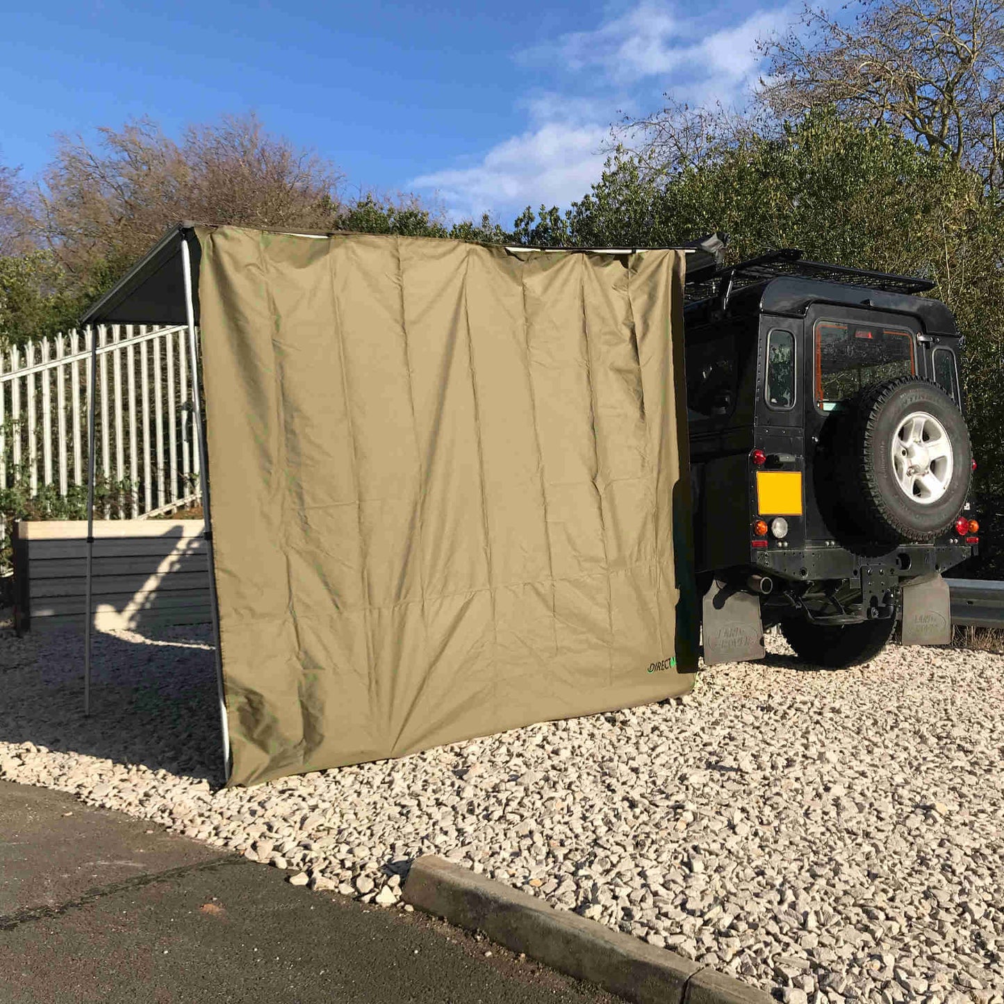 Side Windbreak Wall for Direct4x4 Expedition Awnings - 2.5mx2.2m Forest Green -  - sold by Direct4x4