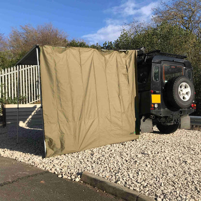 Expedition Pull-out 2.5mx2m Forest Green Vehicle Side Awning with Front + 1 Side -  - sold by Direct4x4