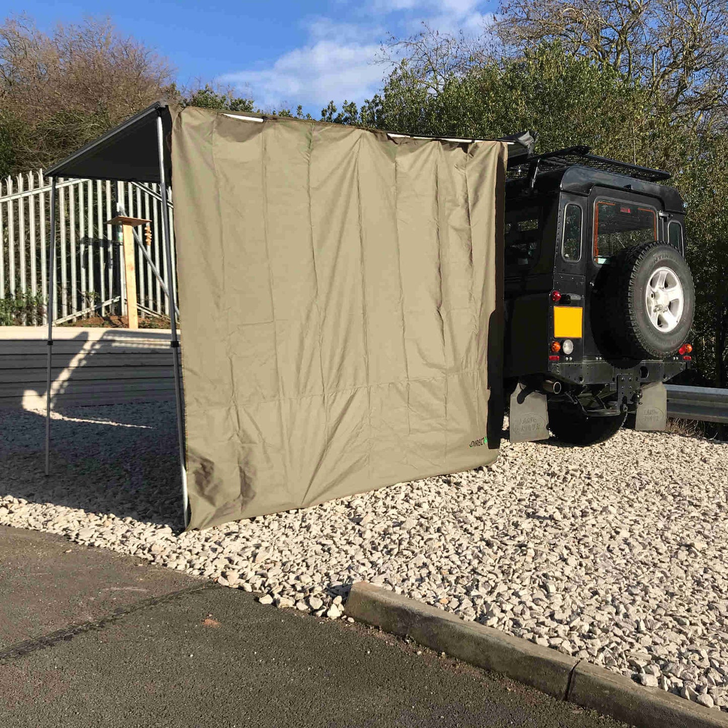 Side Windbreak Wall for Direct4x4 Expedition Awnings - 2.5mx2.2m Forest Green -  - sold by Direct4x4
