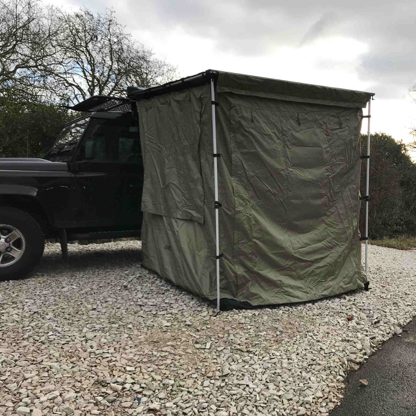 Forest Green Awning Tent Addon for 2mx2m Direct4x4 Pull-out Side Awnings -  - sold by Direct4x4