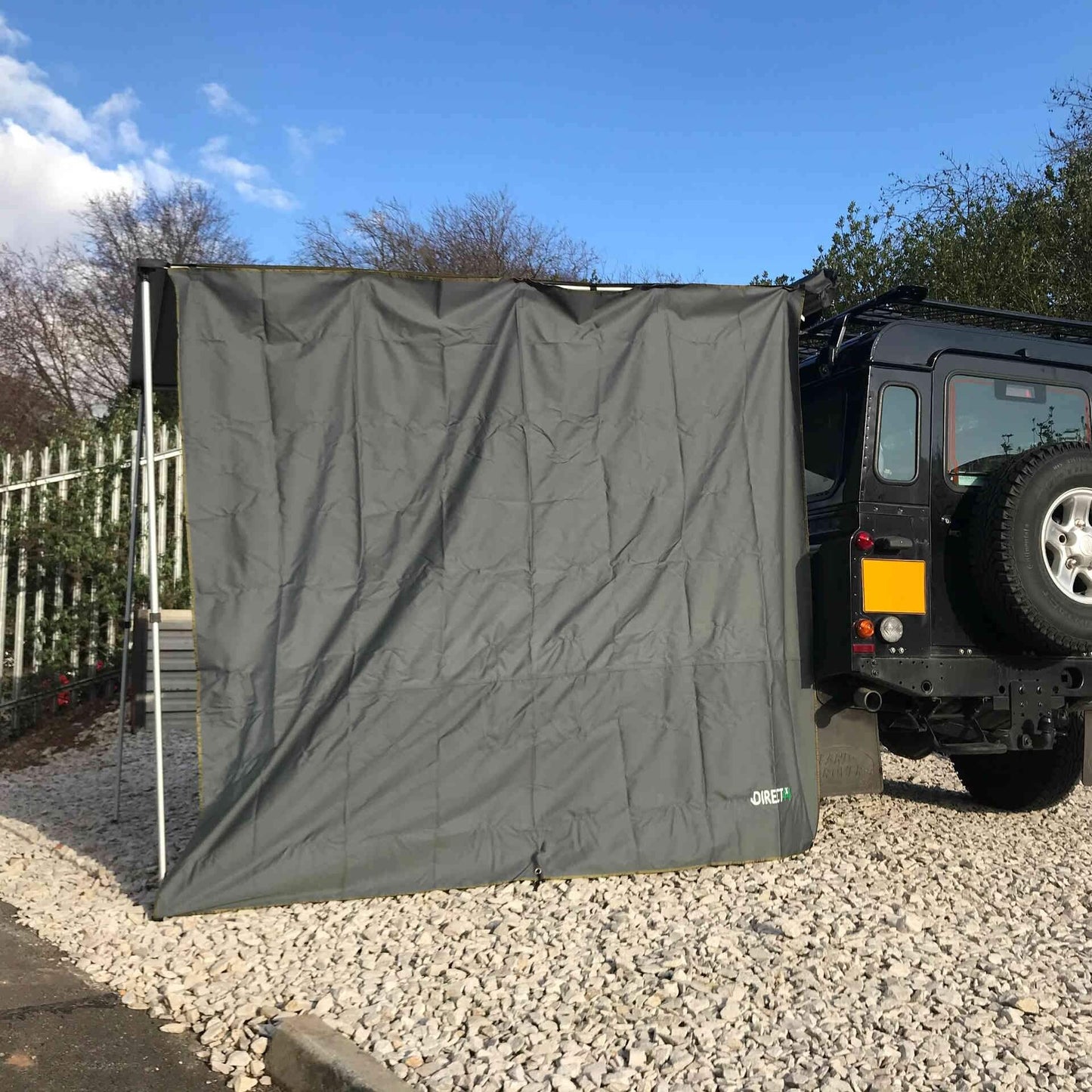 Expedition Pull-out 2.5mx2.5m Granite Grey Vehicle Side Awning with Front+1 Side -  - sold by Direct4x4