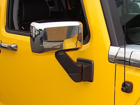 Chromed Door Mirror Covers for Hummer H3 -  - sold by Direct4x4
