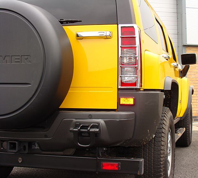 Chromed Rear Tail Light Covers for Hummer H3 -  - sold by Direct4x4