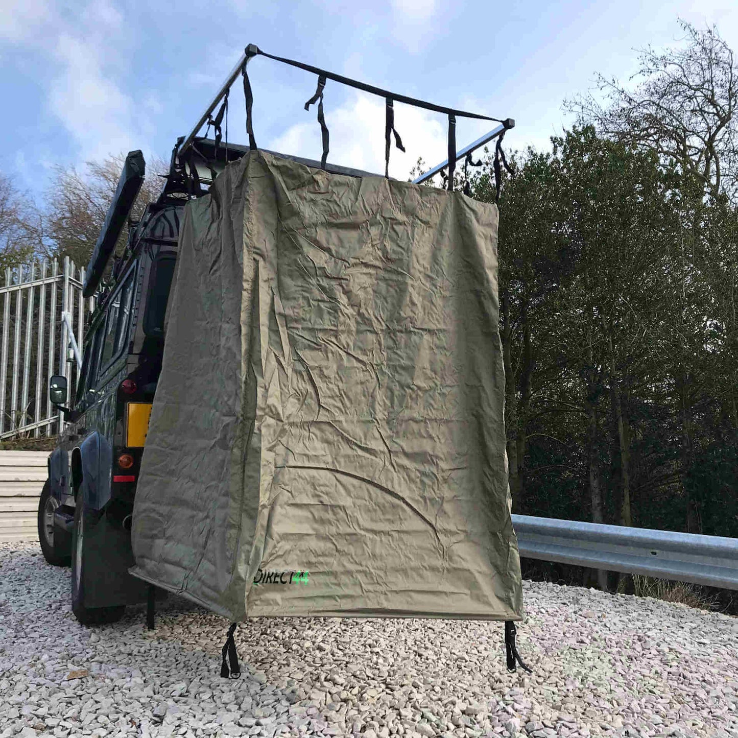 Overland Expedition Fold-Out Shower Privacy Curtain Side Box in Forest Green -  - sold by Direct4x4