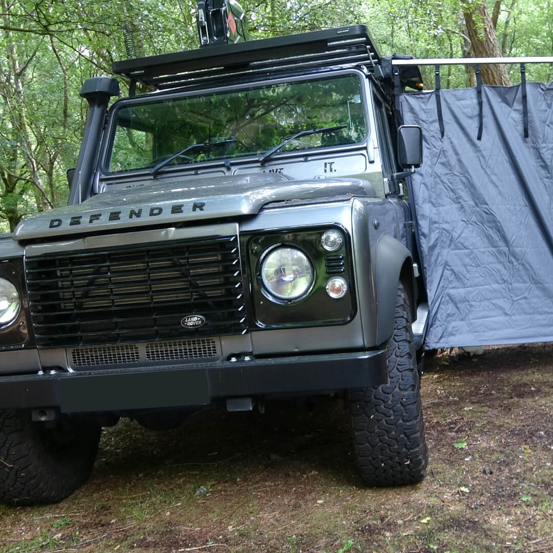 Overland Expedition Fold-Out Shower Privacy Curtain Side Box in Granite Grey -  - sold by Direct4x4