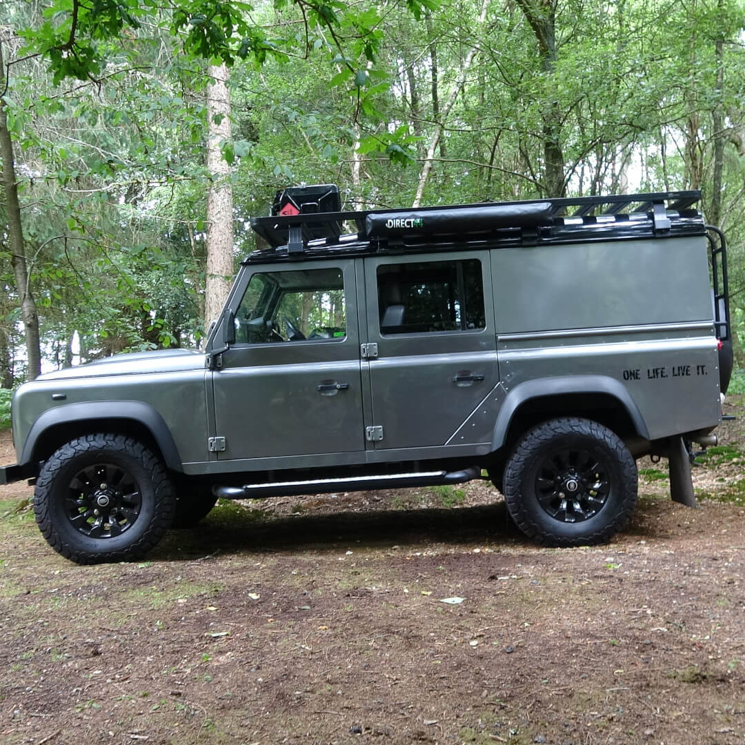 Overland Expedition Fold-Out Shower Privacy Curtain Side Box in Granite Grey -  - sold by Direct4x4