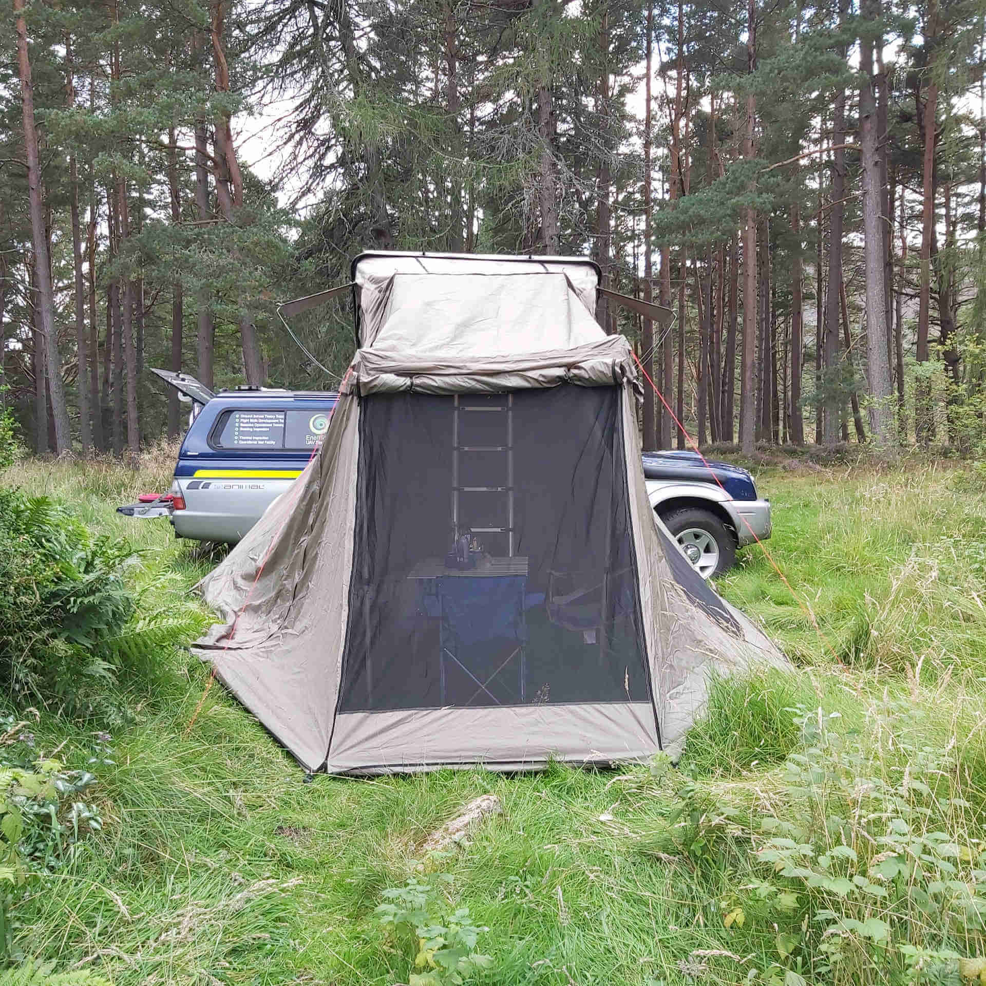Annex Addon for the Direct4x4 RoofTrekk 4 Person Roof Top Camping Tent in Grey -  - sold by Direct4x4