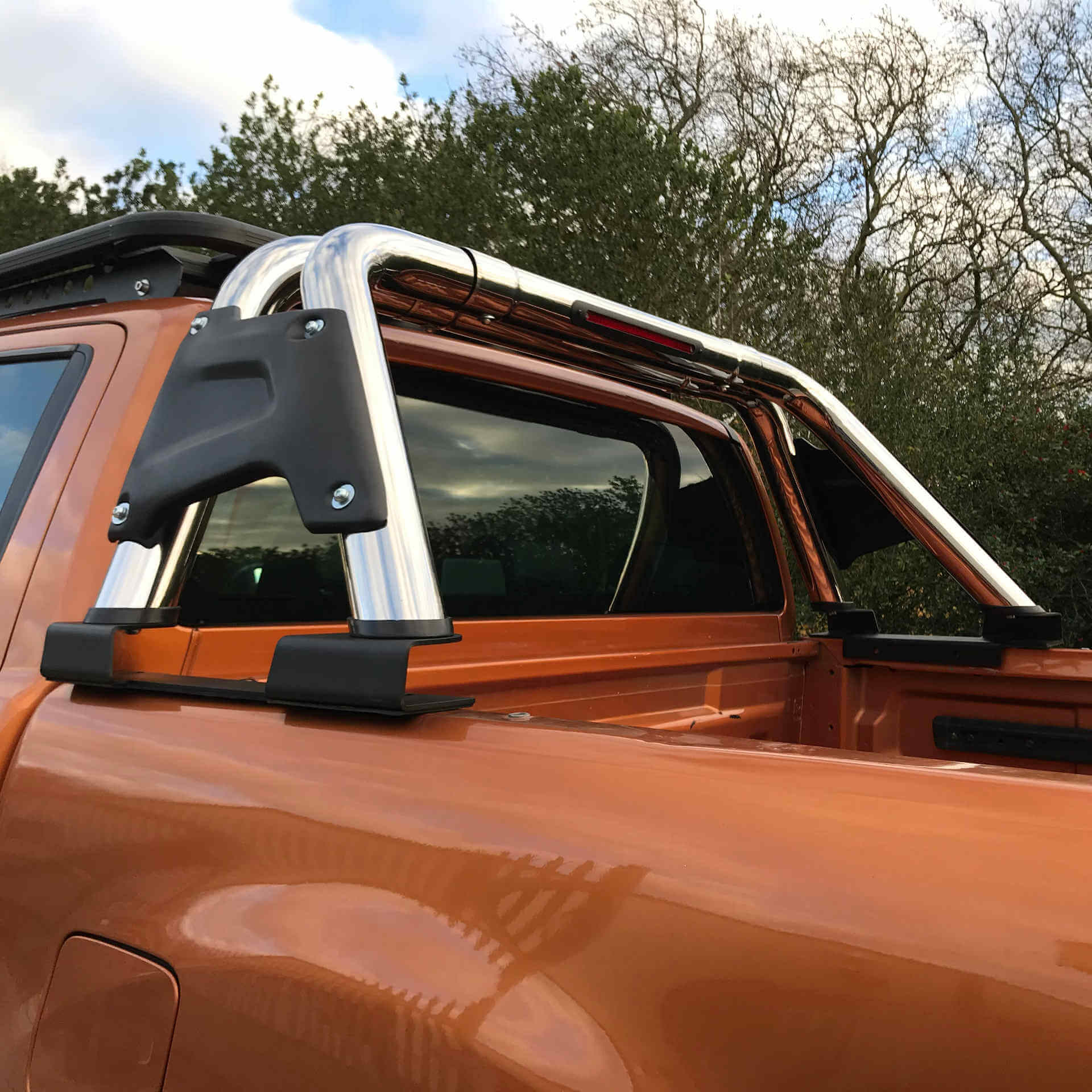 Stainless Steel Side Infill Roll Sports Bar for Toyota Hilux -  - sold by Direct4x4