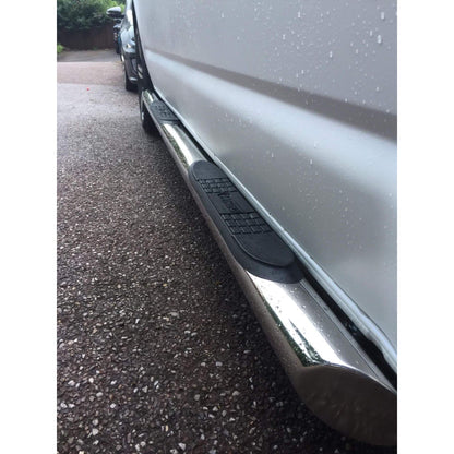 Stainless Steel Side Bars with Step Pads for Volkswagen Transporter T5 SWB -  - sold by Direct4x4